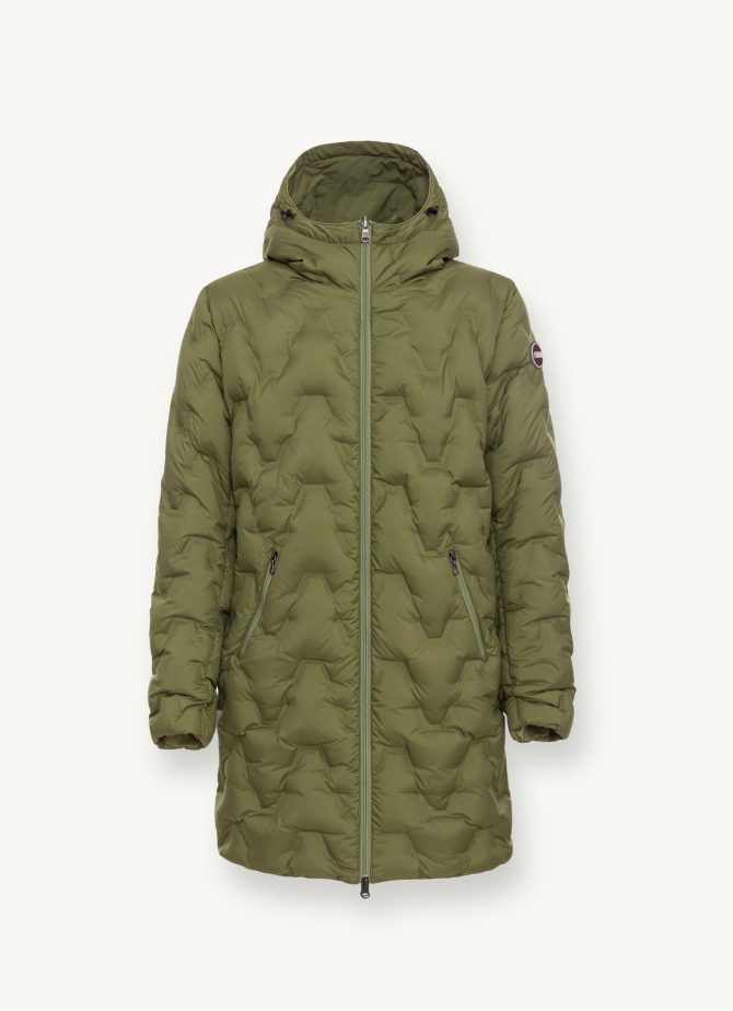 Long reversible down jacket in matt fabric - Image 6