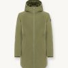 Long reversible down jacket in matt fabric - Image 4