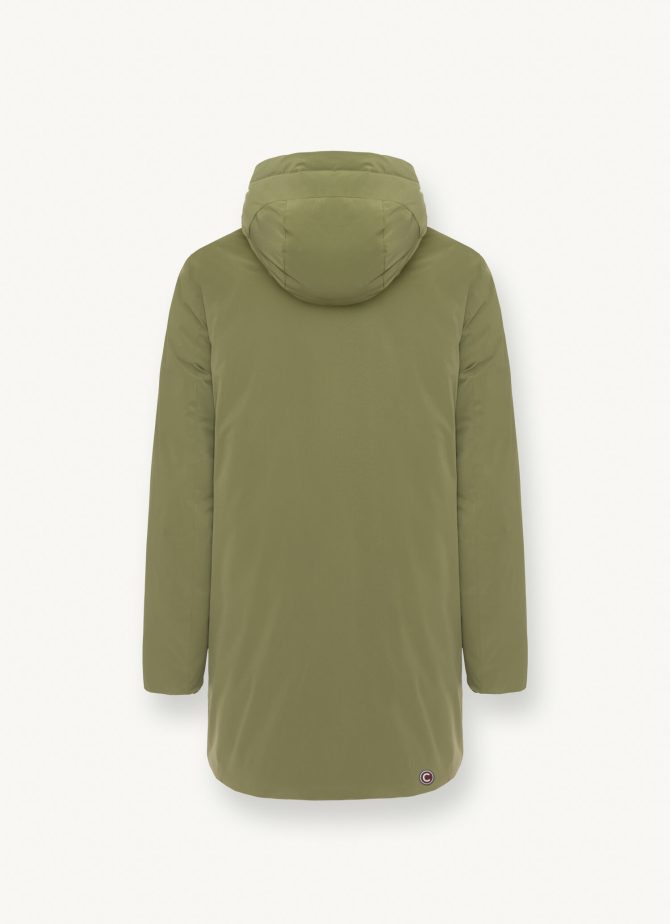 Long reversible down jacket in matt fabric - Image 5