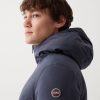Long reversible down jacket in matt fabric - Image 3