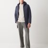 Long reversible down jacket in matt fabric