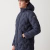 Long reversible down jacket in matt fabric - Image 2