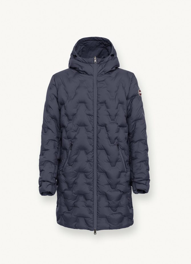 Long reversible down jacket in matt fabric - Image 6