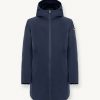 Long reversible down jacket in matt fabric - Image 4