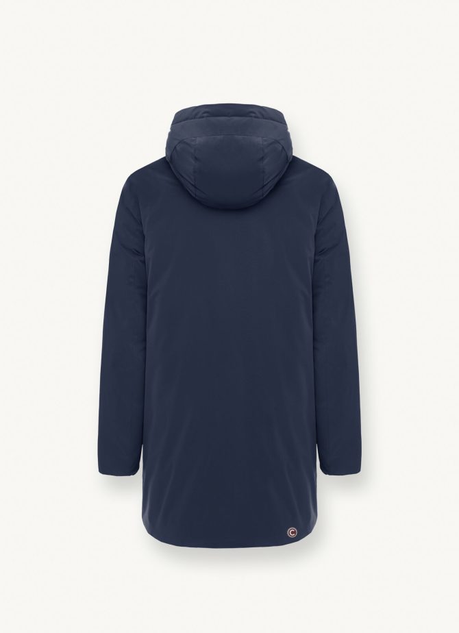 Long reversible down jacket in matt fabric - Image 5