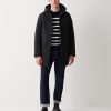 Long reversible down jacket in matt fabric - Image 3
