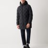 Long reversible down jacket in matt fabric - Image 2