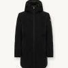 Long reversible down jacket in matt fabric - Image 4
