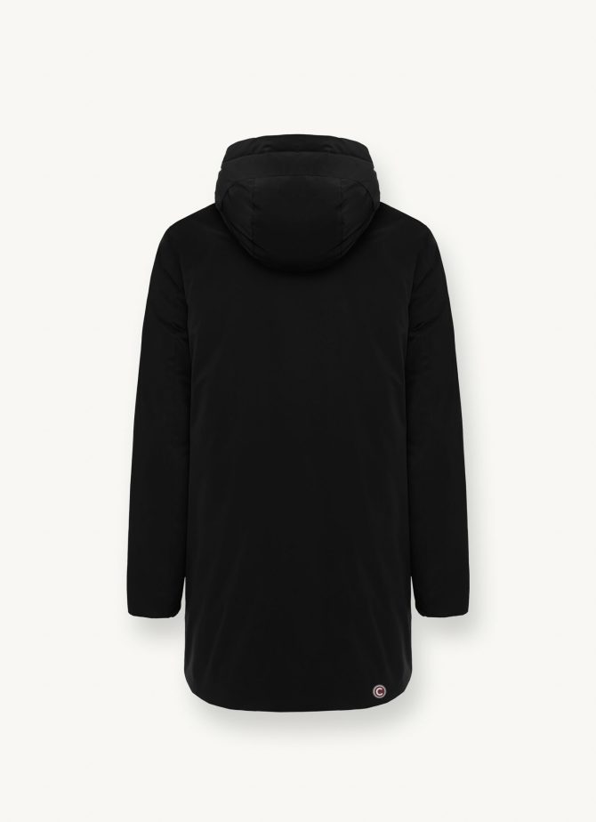 Long reversible down jacket in matt fabric - Image 5