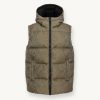 Oversized down padded gilet with hood - Image 4