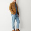 Biker down jacket in double fabric - Image 2