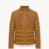 Biker down jacket in double fabric - Image 4