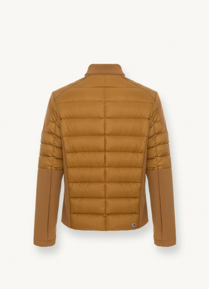 Biker down jacket in double fabric - Image 5
