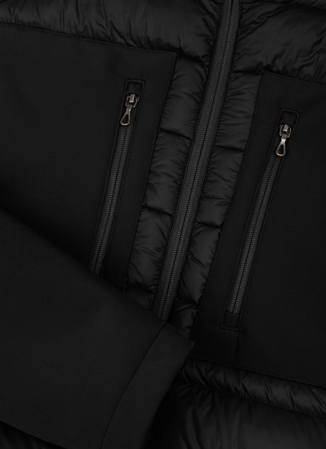 Biker down jacket in double fabric - Image 6