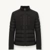 Biker down jacket in double fabric - Image 4