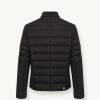 Biker down jacket in double fabric - Image 5