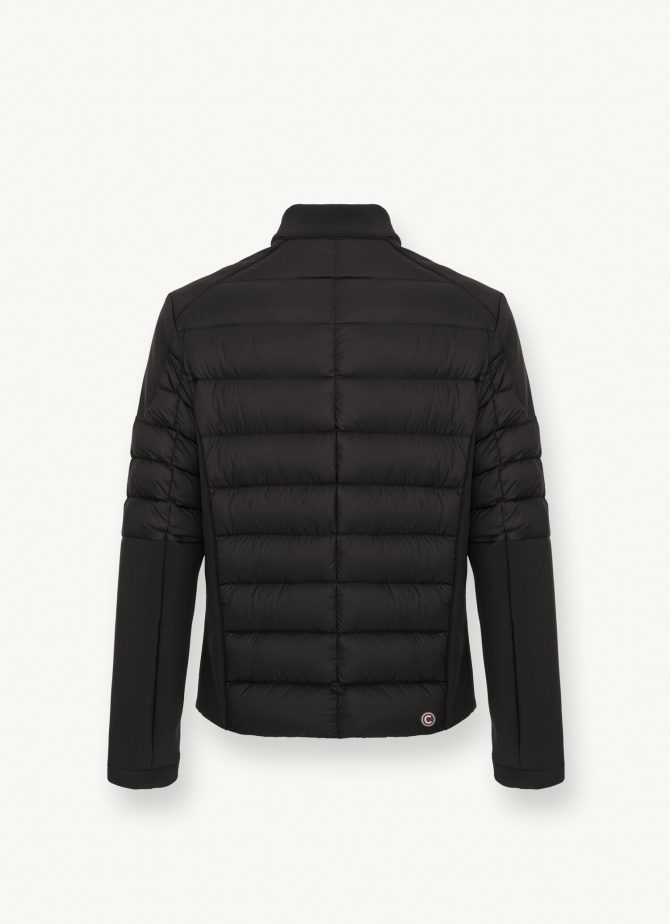 Biker down jacket in double fabric - Image 5