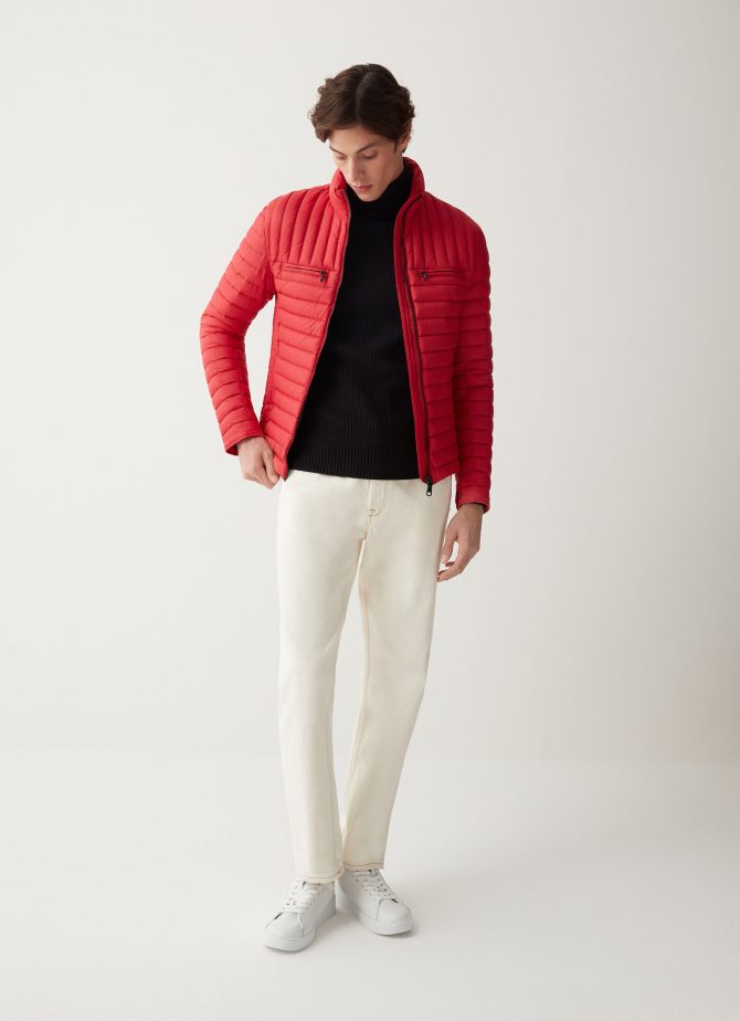 Light down Autumn jacket with chest pockets