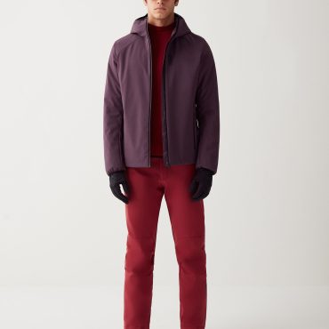 Partially recycled wad-padded jacket