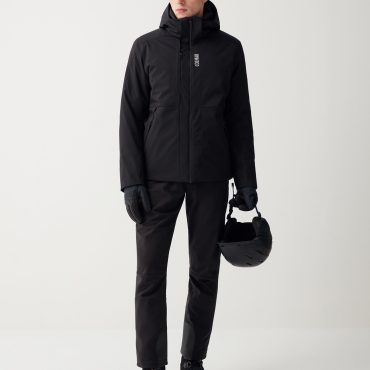 Two-way stretch ski jacket with balaclava