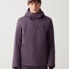 Ski jacket with various waddings
