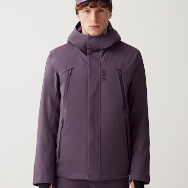 Ski jacket with various waddings
