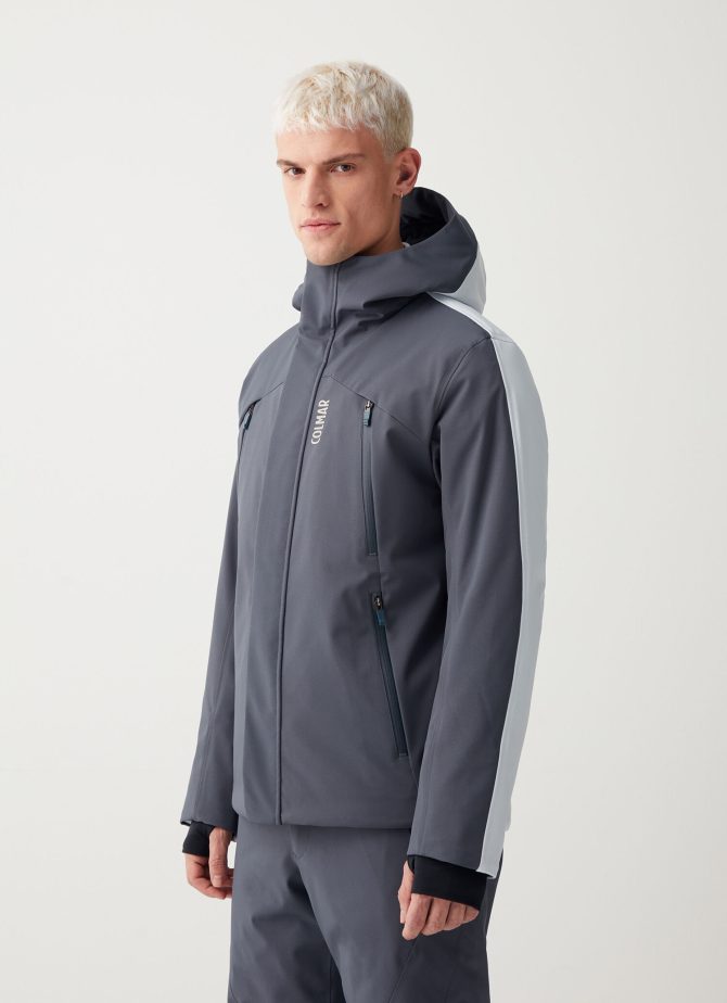 Ski jacket with various waddings
