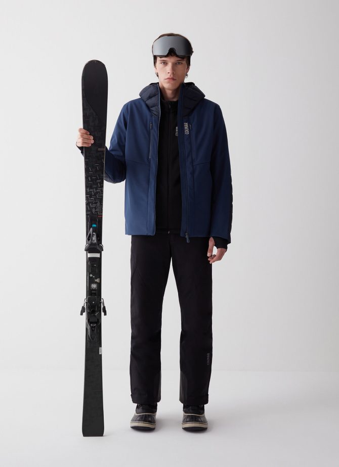 Ski jacket with padded inserts