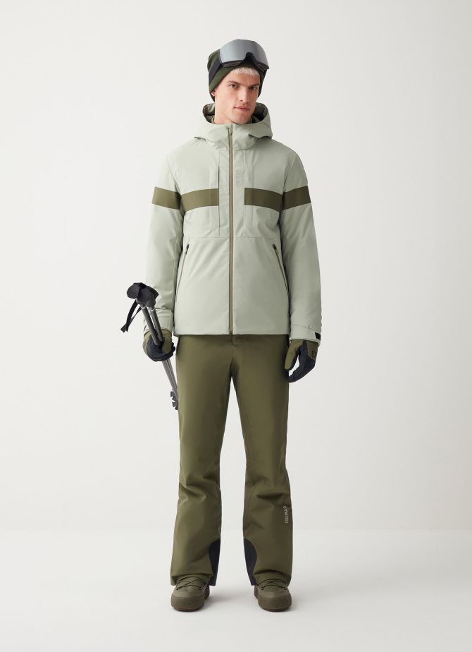 Padded ski jacket with hood