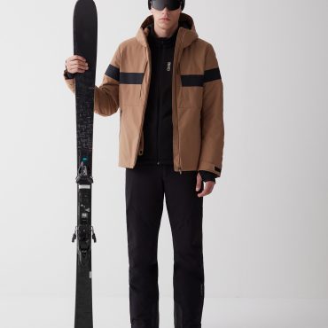 Padded ski jacket with hood