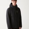 Hooded ski jacket made of wadding