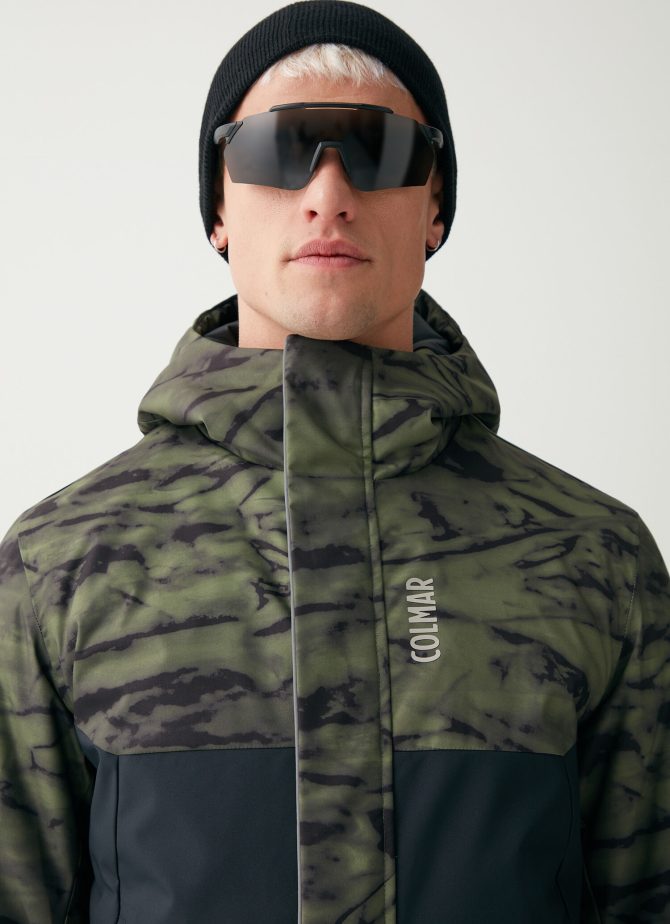 Printed ski jacket in wadding - Image 3