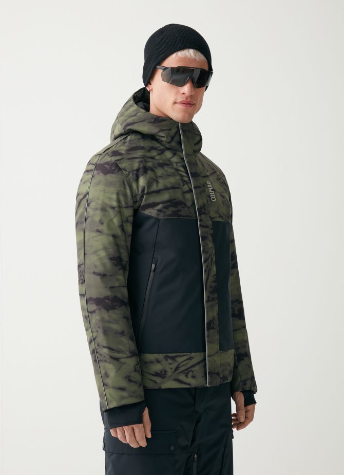 Printed ski jacket in wadding