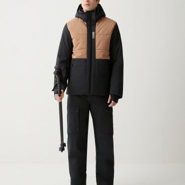 Stretch fabric ski jacket