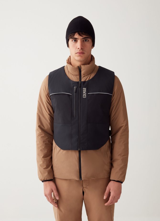 Stretch fabric gilet with chest pocket - Image 3