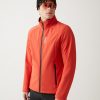 Jacket in stretch softshell fabric