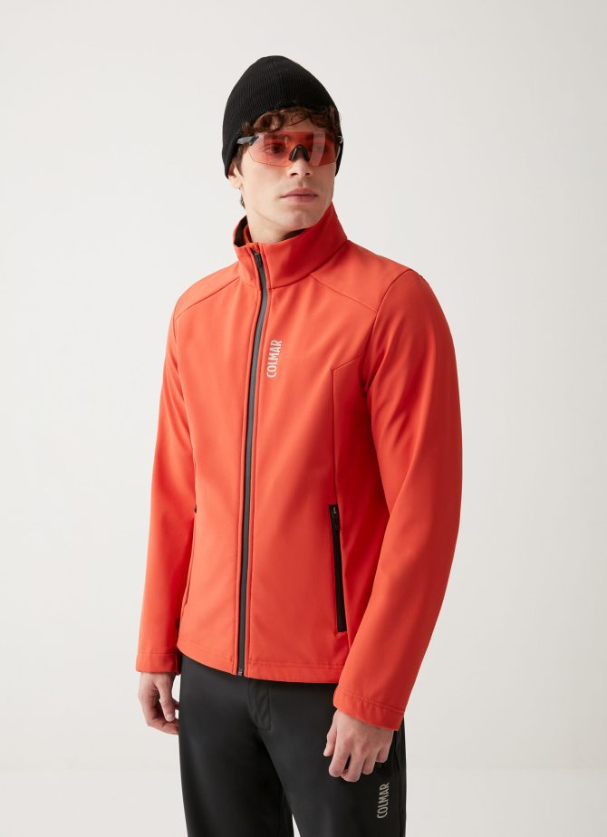Jacket in stretch softshell fabric