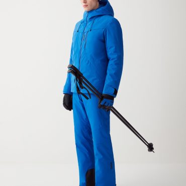 Ski jacket with quilted lining