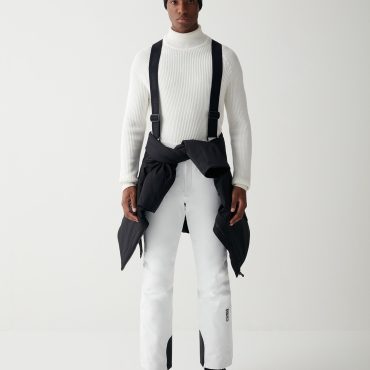 Padded stretch ski dungarees