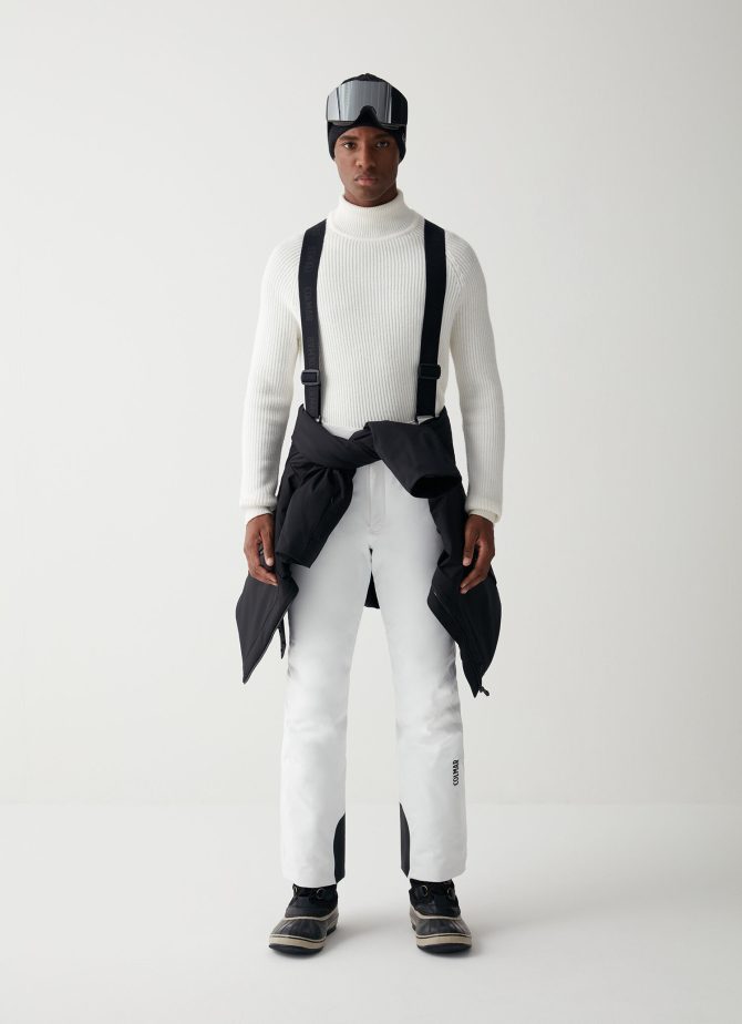 Padded stretch ski dungarees