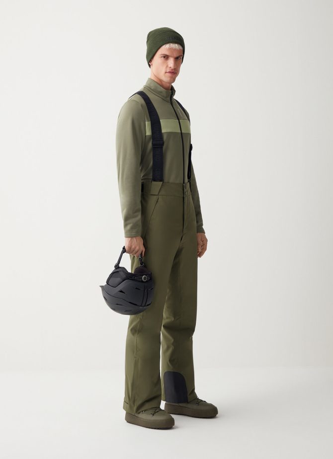 Padded stretch ski dungarees