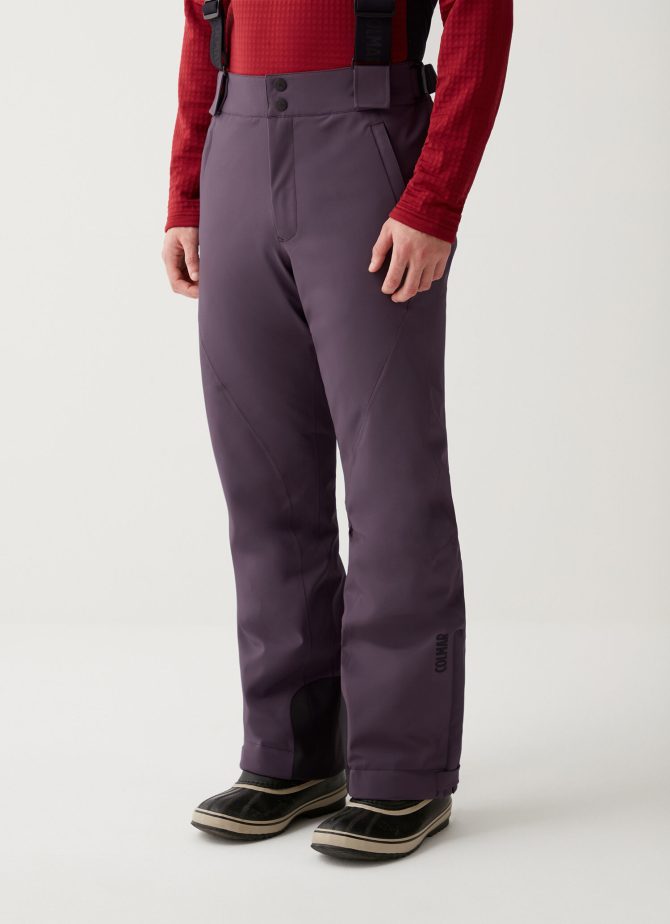 Two-way stretch ski salopettes with Recco®