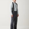 Two-way stretch ski salopettes with Recco®