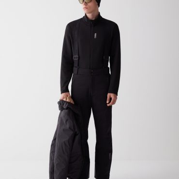 Two-way stretch ski salopettes with Recco®