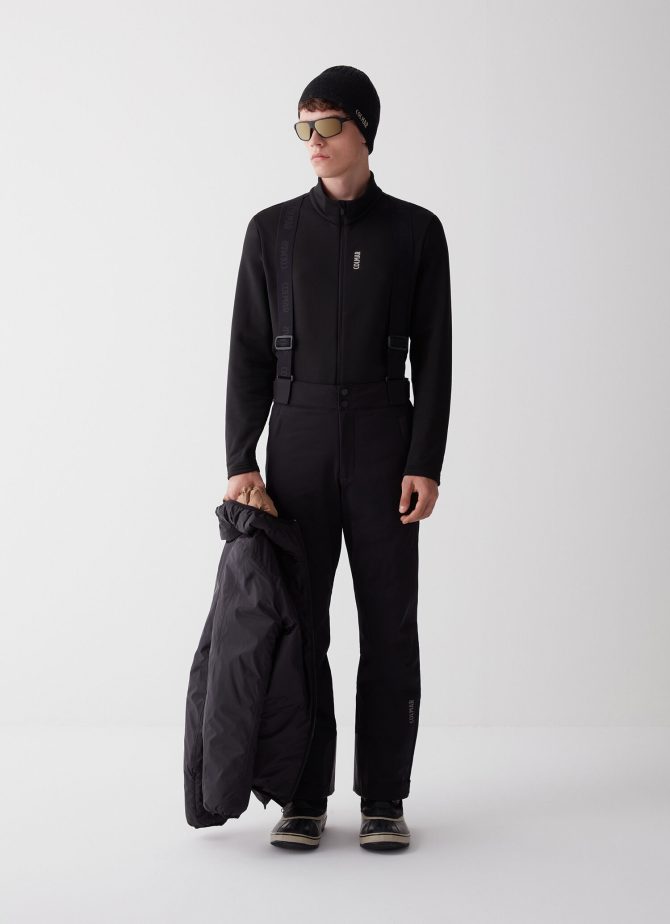 Two-way stretch ski salopettes with Recco®