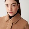 Coat with shirt collar in wool cloth. - Image 2