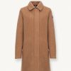 Coat with shirt collar in wool cloth. - Image 4
