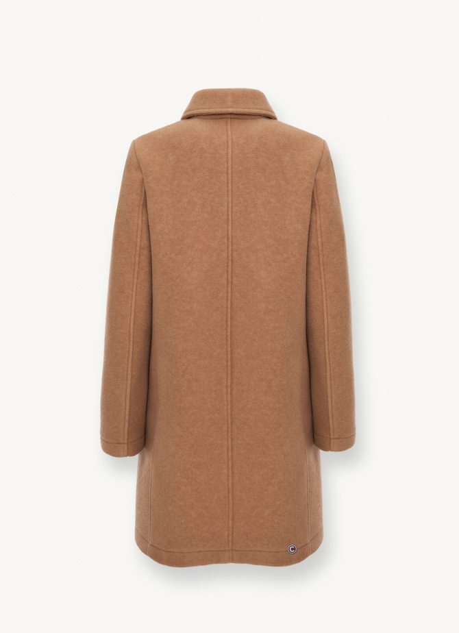 Coat with shirt collar in wool cloth. - Image 5