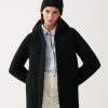 Hooded coat in woolen cloth - Image 2