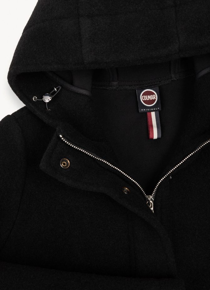 Hooded coat in woolen cloth - Image 6